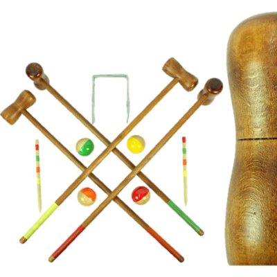 croquet-4-joueurs-adulte-vintage-BALLS-KIT-COMPLET